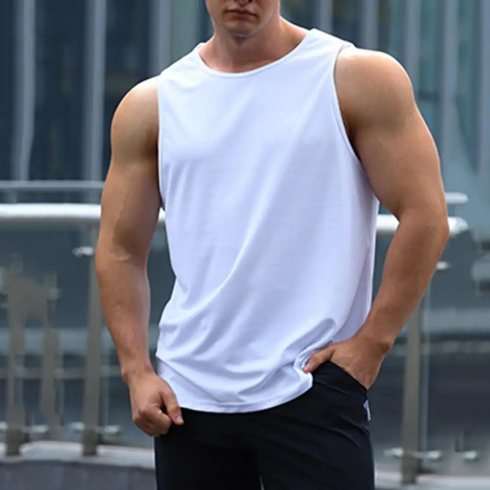 

2022 Men Shirt Super Elastic Men Solid Sports Vest Summer Costume Summer Basketball Vest Men Garment Gym clothing майка мужска