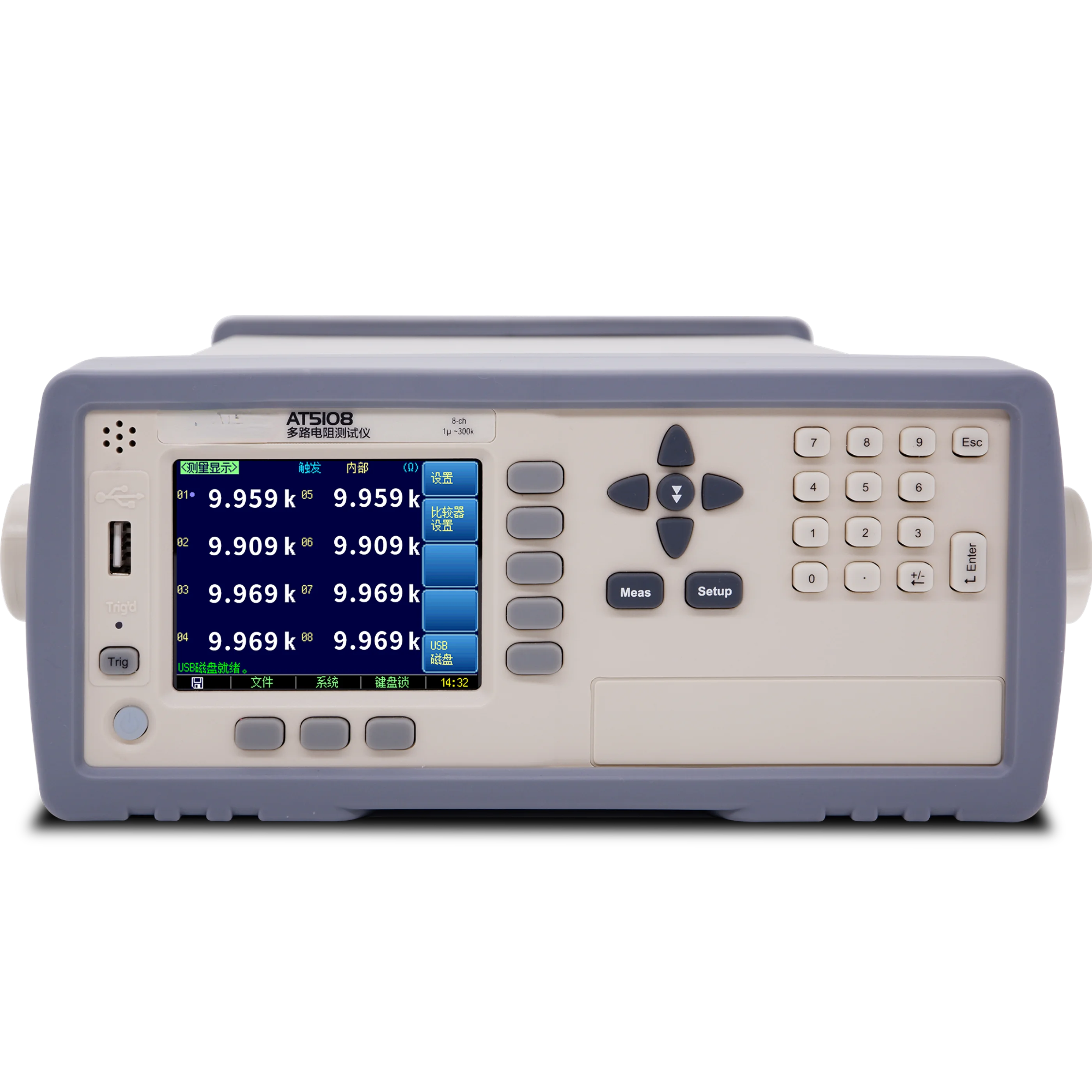 

Многоканальный высокоскоростной Измеритель сопротивления постоянного тока AT5108