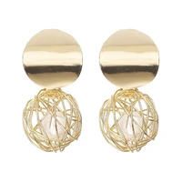 2022 trend korean style romantic dangle drop earrings for women acrylic geometric pendant earrings punk jewelry gift