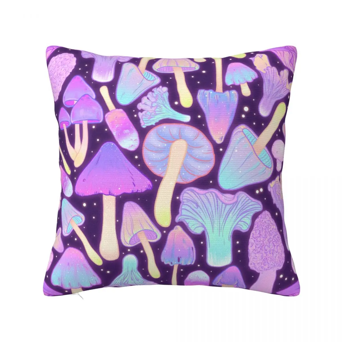 

Psychedelic Mushroom Square Pillow Cases Cushion Cover Vintage Polyester Decor Pillowcase for Sofa 45*45cm