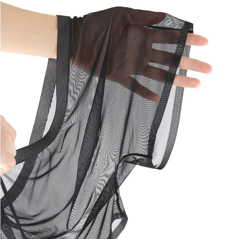 7Pcs/Lot New Summer Men's Ice Silk Transparent Panties Noble Mesh Lace Sexy Men's Underwear