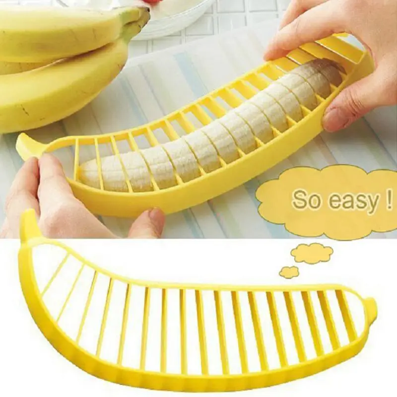 

Banana Slicer Cutter Handy Banana Cutter Kitchen Tool Accessories Practical Fruit Cutter Chopper For Banana Strawberry Egg