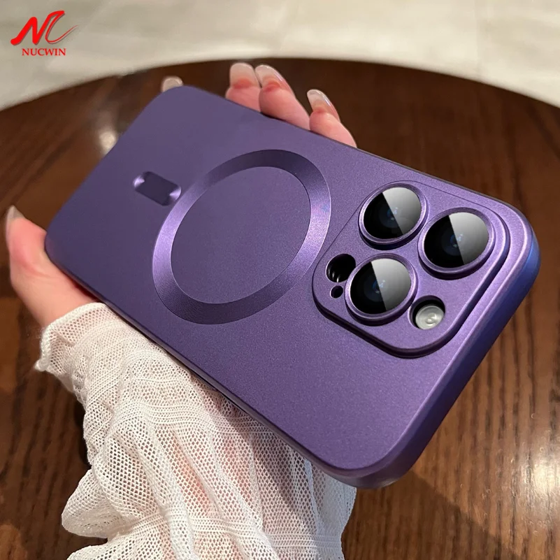 

Liquid Silicone Camera Protector Case for iPhone 14 Pro Max Magsafe Cases Magnetic Charging Cover for iPhone 12 13 Pro Max 14Pro