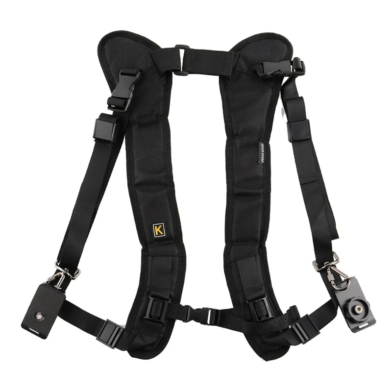 

Camera Strap Double Shoulder Camera Strap Quick Release Adjustable Dual Camera Strap Belt for DSLR SLR Camera