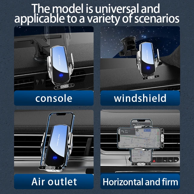 120W Car Wireless Charger Magnetic Automatic Car Mount Phone Holder Induction For iPhone 14 13 11 Samsung Xiaomi Fast Charging 3