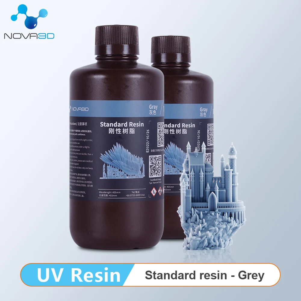 

NOVA3D Resin 3d Printer LCD UV 405nm Impresora 3d Resina Grey Rigid Liquid Resin Printing Material Sensitive Photopolymer Resin