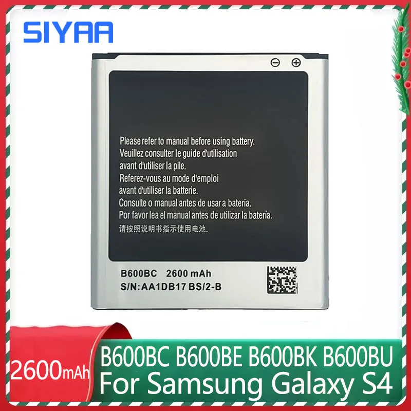 Оригинальный аккумулятор SIYAA B600BC B600BE B600BK B600BU для Samsung Galaxy S4 I9500 I9502 i9295 GT-I9505 I9508 I959 i337
