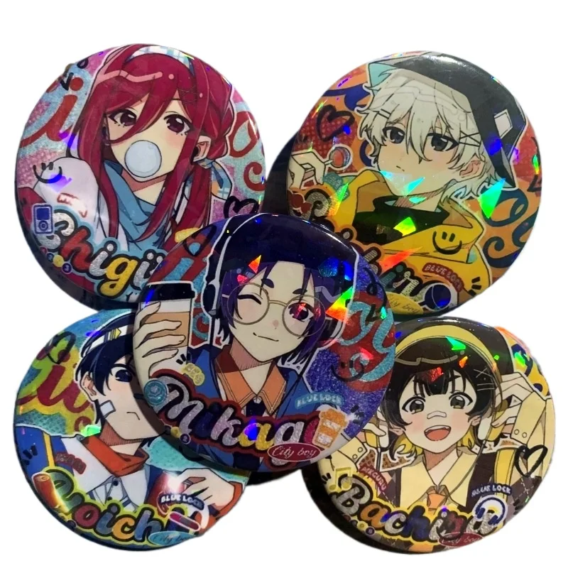 Смешанный синий тюремный значок булавка персонаж Исаги Чигири Бачира Наги Касу