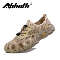 abhoth light mens casual shoes breathable mesh upper lined sneakers easy to bend non slip and wear resistant sports shoes