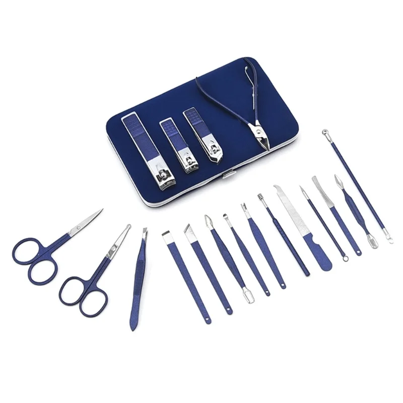 

Набор для маникюра и педикюра из нержавеющей стали, 18 предметов