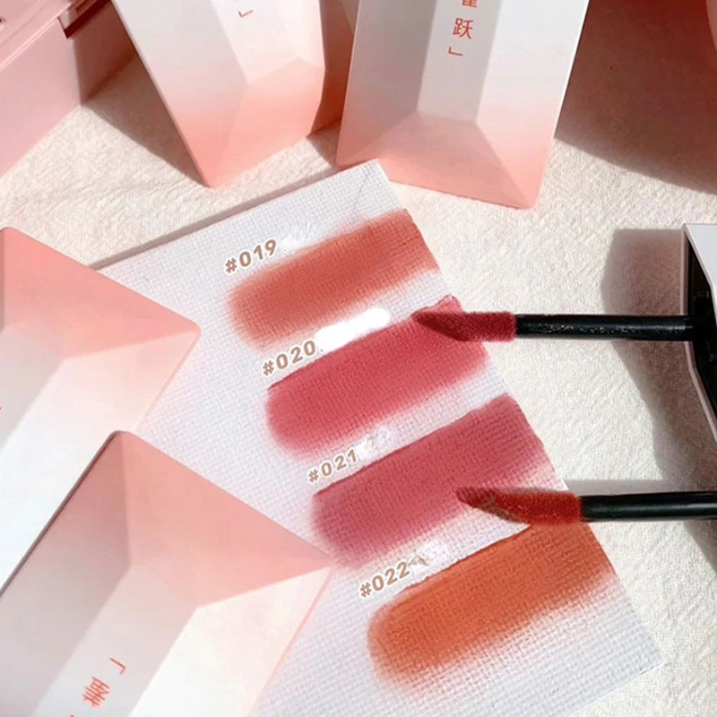 4 Colors Girl's Velvet Matte Lipstick Blush Waterproof Long Lasting Sexy Lipgloss Non-Stick Cup Makeup Lip Tint Cosmetic Makeup