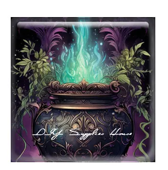 10 шт./лот готическая фиолетовая зеленая ведьма-волшебник квадратная фотография