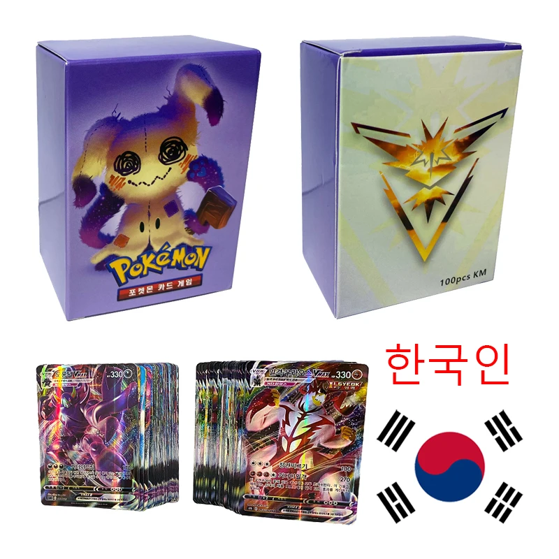 

Korean Pokemon Cards V Vmax Vstar GX MEGA Limited CSR Shiny Rainbow Arceus Pikachu Charizard Holographic Playing Cards Kids Gift