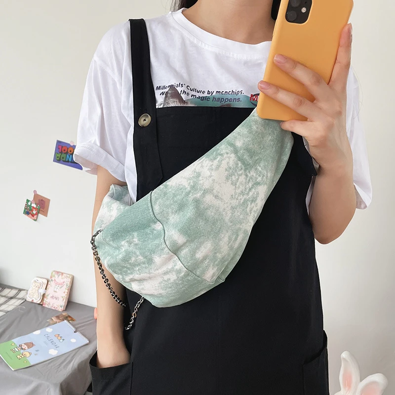 Индивидуальные универсальные нагрудные сумки Y2k в эстетическом стиле модная