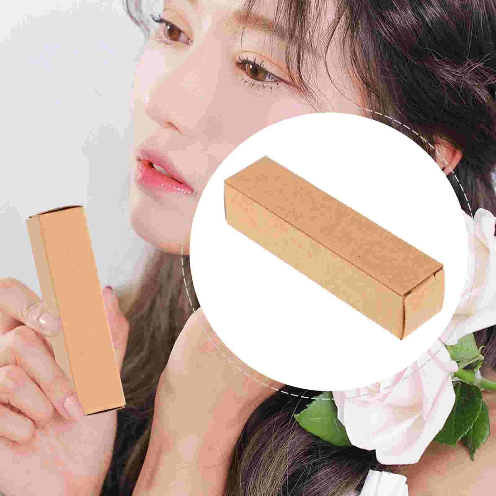

50Pcs Pen Gift Box Boxes Lipstick Boxes Kraft Paper Lipgloss Wrapping Boxes for Business Cowhide