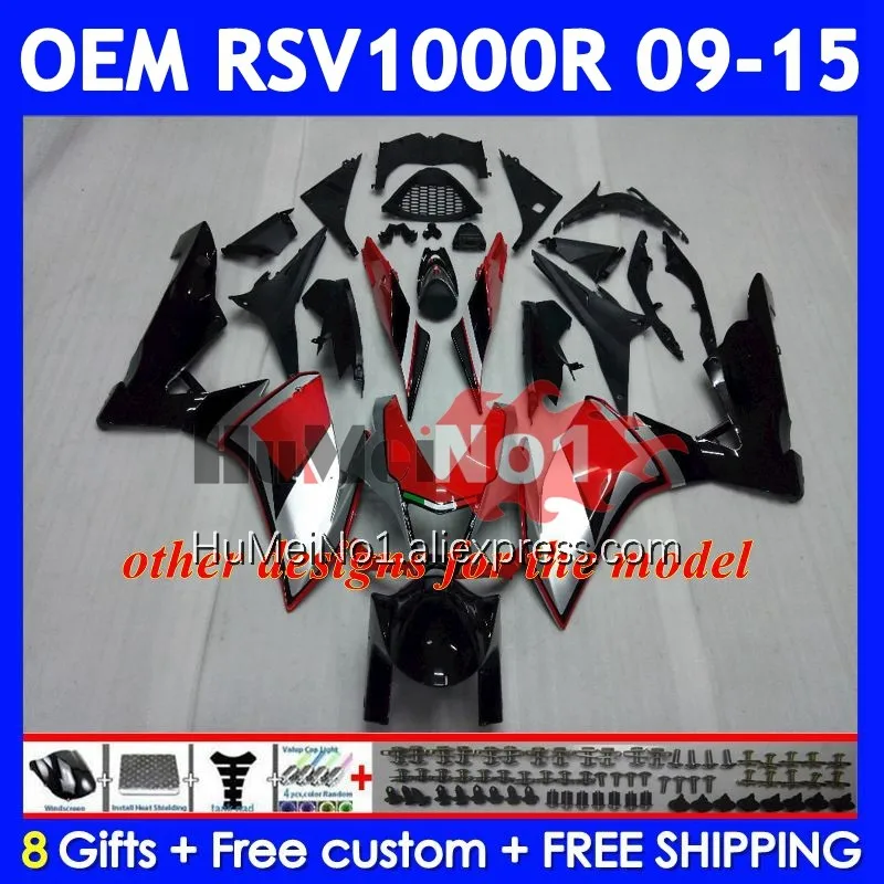 Фото Инъекция для Aprilia RSV 1000 R 1000R RSV1000RR 315No.143 RSV1000 09 11 12 13 15 2009 2010 2012 2013 2015, в наличии, черные обтекатели №3