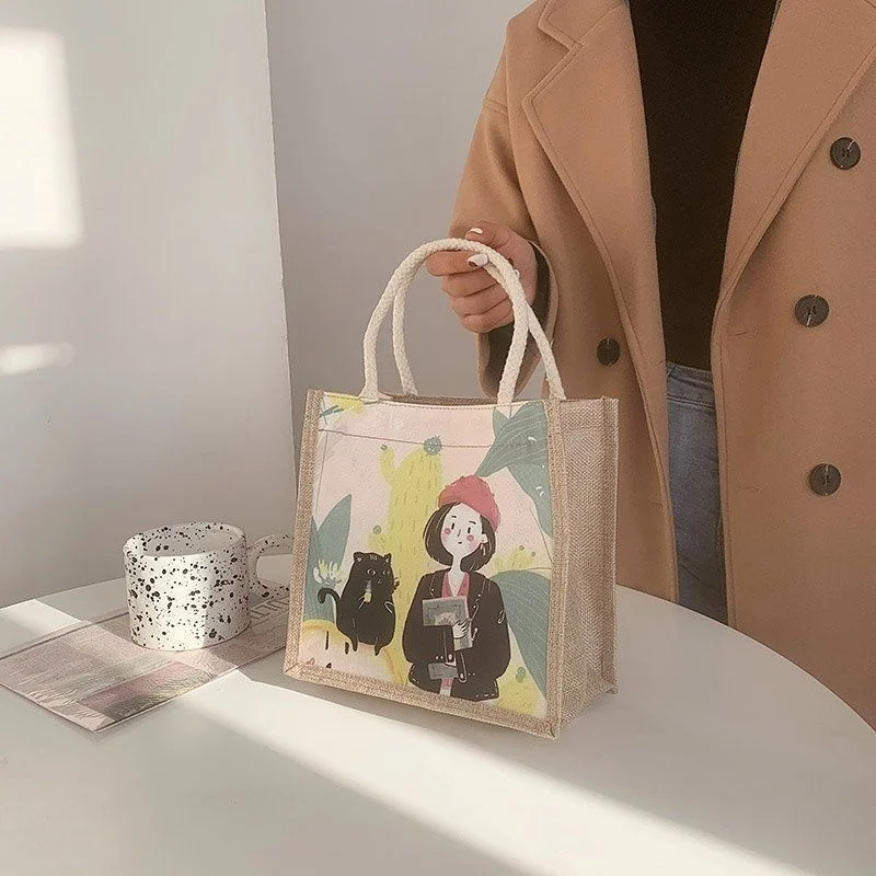 

Холщовая Сумка на плечо для женщин, маленькая хлопковая холщовая Сумочка, повседневный тоут, Женский саквояж кросс-боди, винтажные мессенджеры