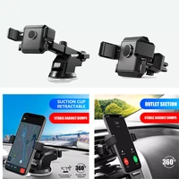 universal car phone holder vertical windshield gravity sucker stand retractable adjustable rotatable for auto cell phone holder
