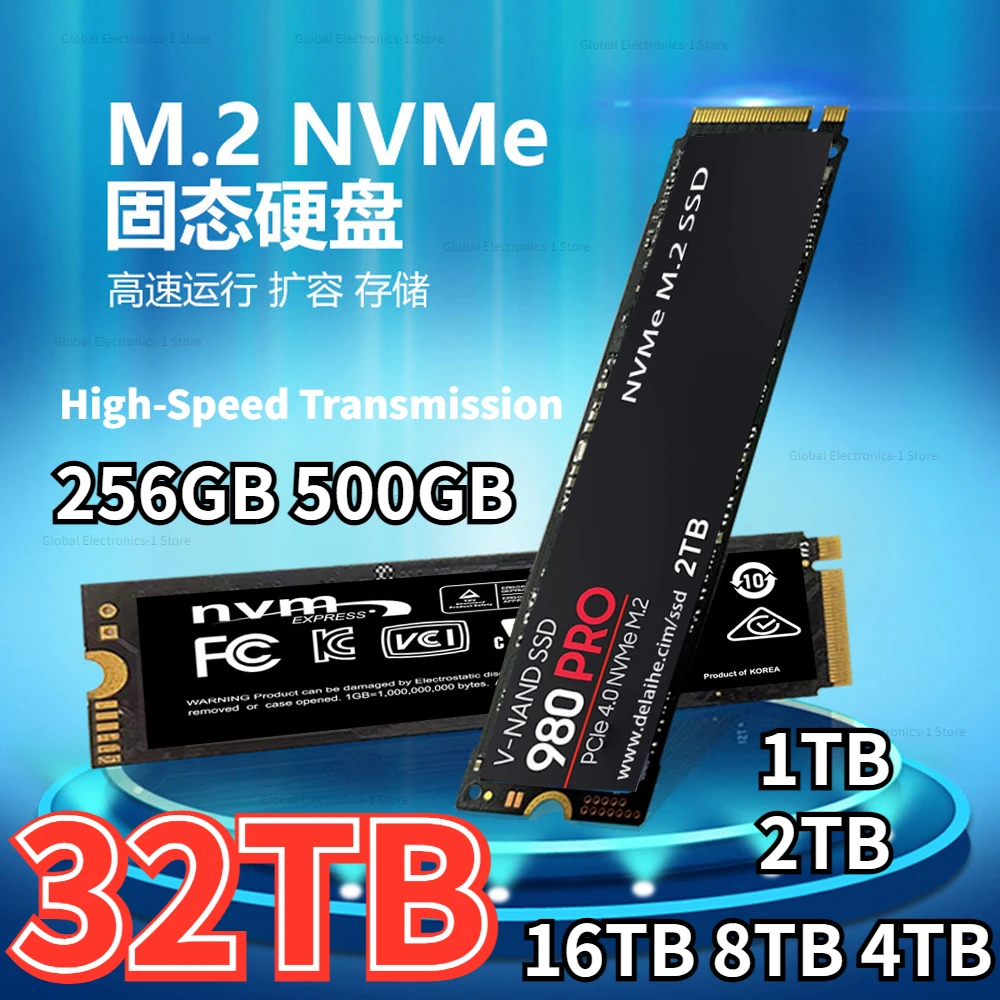 

4TB NVME High Speed 2.5Inch 1TB Portable SSD Sata III Hard Drive For Laptop Microcomputer Desktop Internal Solid State Hard Disk