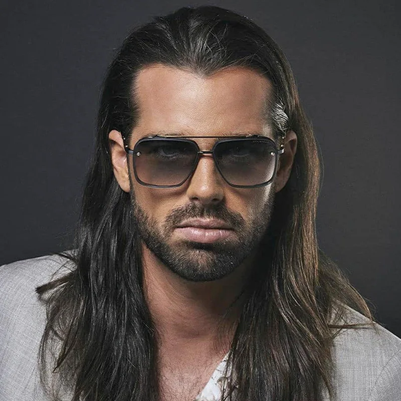 

Vintage Square Sunglasses Men Metal Rimless Glasses Women High Quality Eyewear Gafas De Sol Mujer Gafas De Aviador Luxury Brand