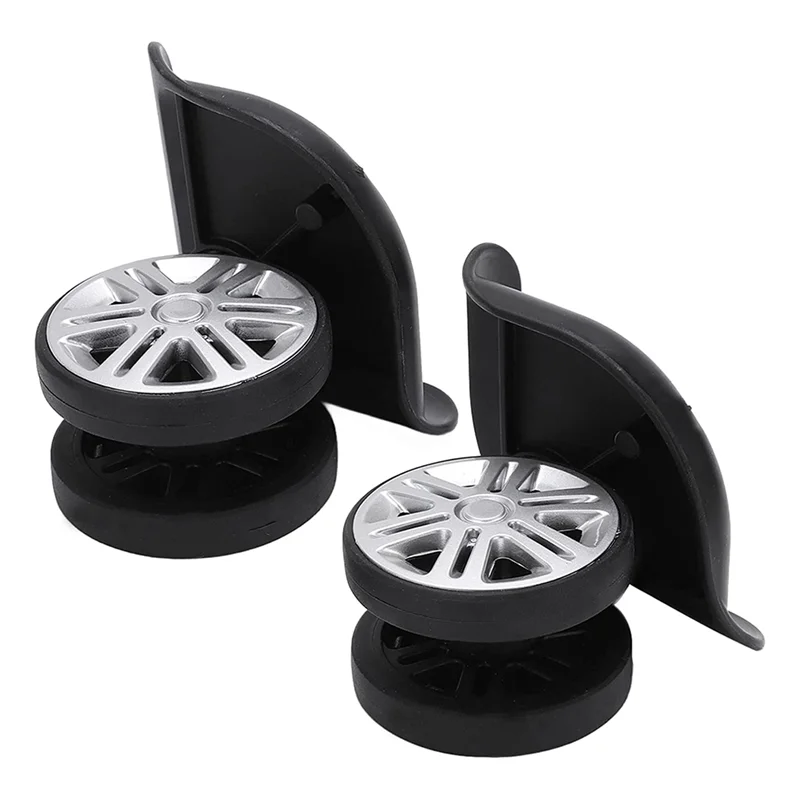 

2Pcs Outdoor Luggage Replacement Wheels Mute Swivel Suitcase Luggage Caster Wheels Repair Parts