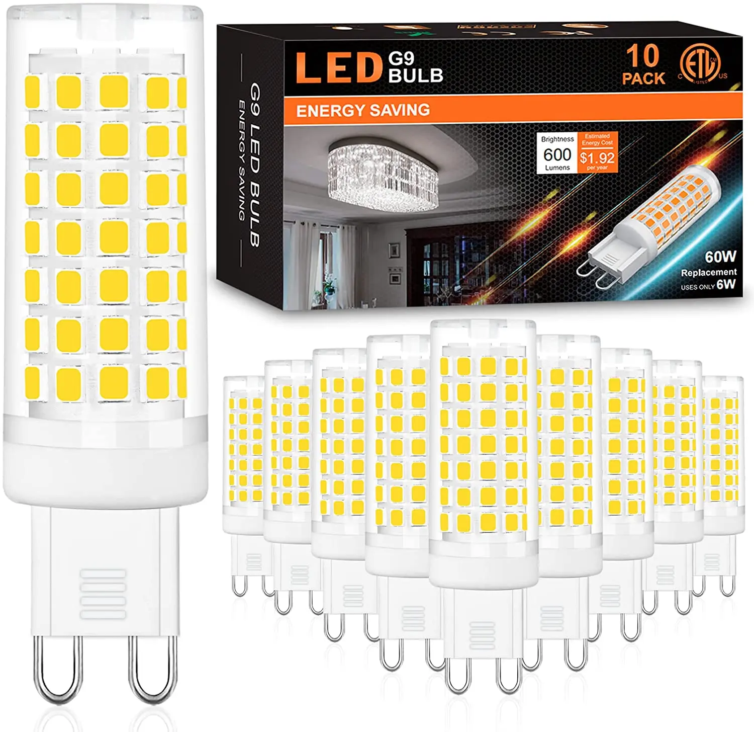 

G9 Dimmable LED Bulbs 110V 10W 2835SMD LED Bulb Warm/Cool White Spotlight replace Halogen light
