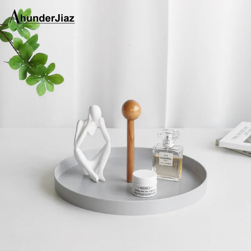 

Bamboo white home key debris aromatherapy storage desktop handle tray entry porch living room finishing Nordic ins style