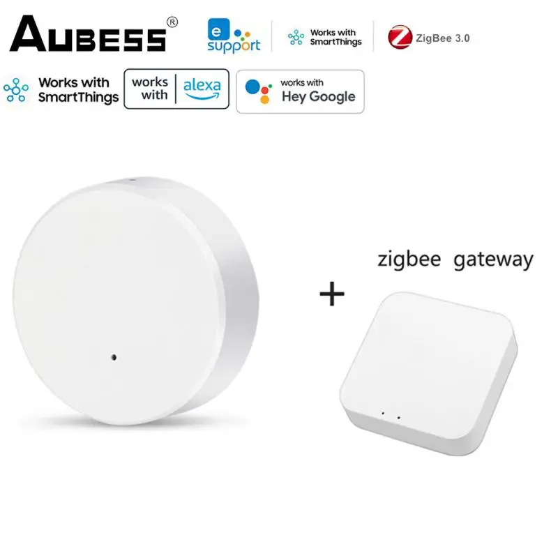 

Датчик температуры и влажности EWeLink ZigBee, комнатный гигрометр, термометр, детектор, дистанционное управление через приложение, поддержка Alexa ...