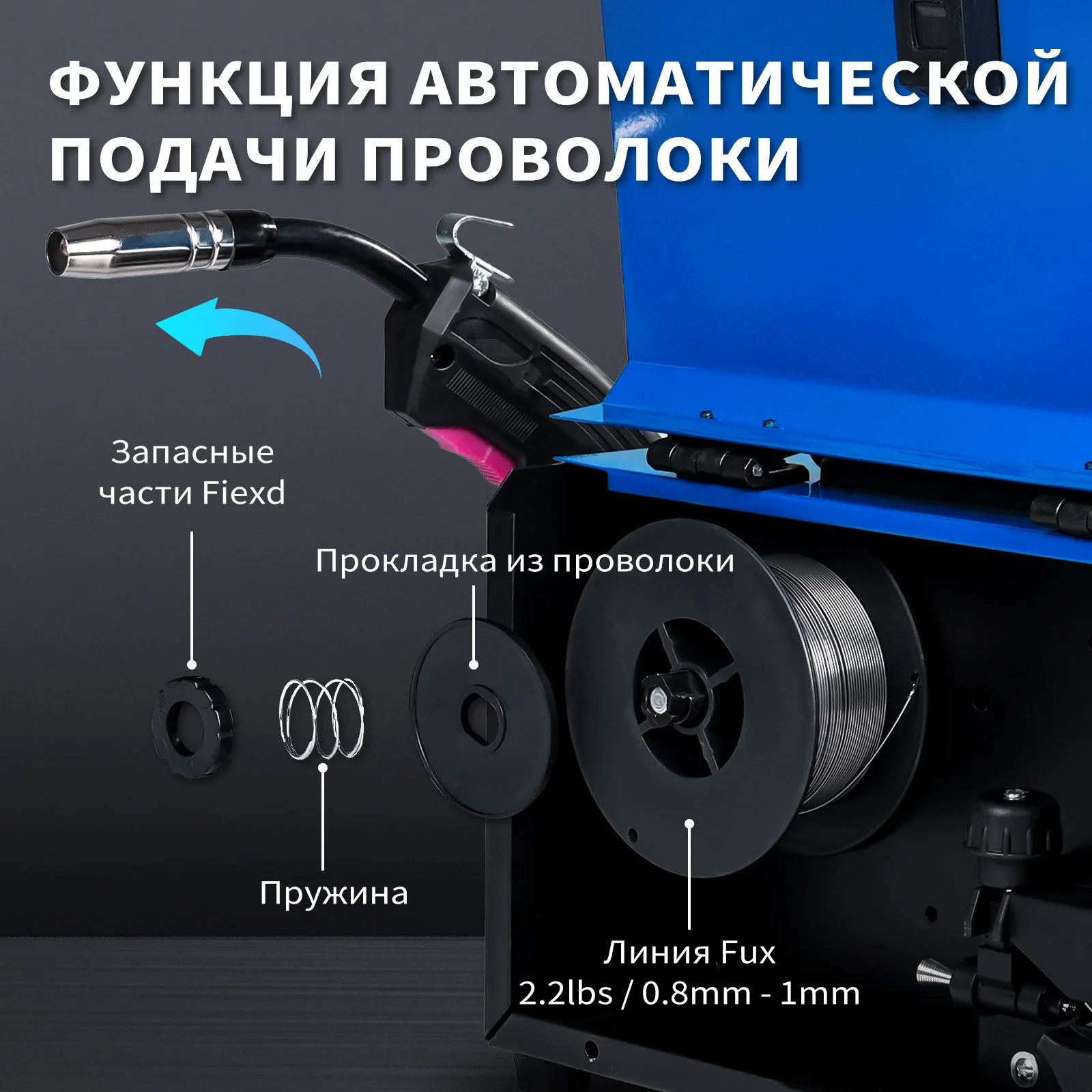 AcePower MIG-200 MIG Сварочные аппараты MMA Lift TIG 3 в 1 инверторный полуавтоматический