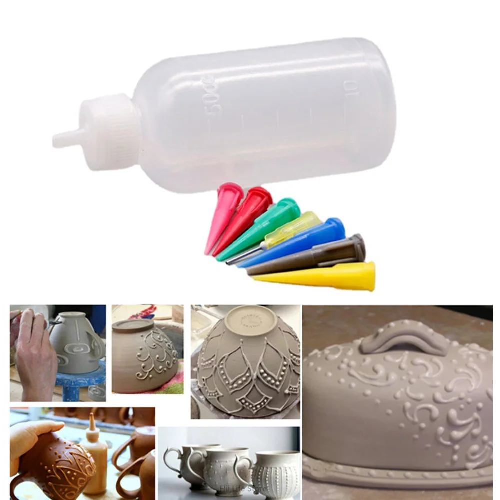 Керамическая бутылка для рисования 50 мл сжимаемая грязной воды с несколькими
