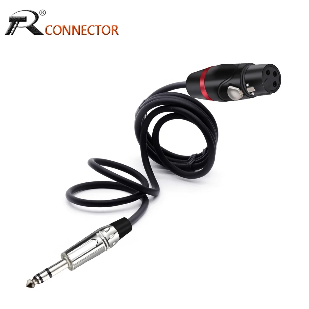 

6,35 мм стерео разъем папа к XLR папа 3 штырька для сбалансированного микрофона соединительный кабель четверть дюйма к XLR шнур для AMP