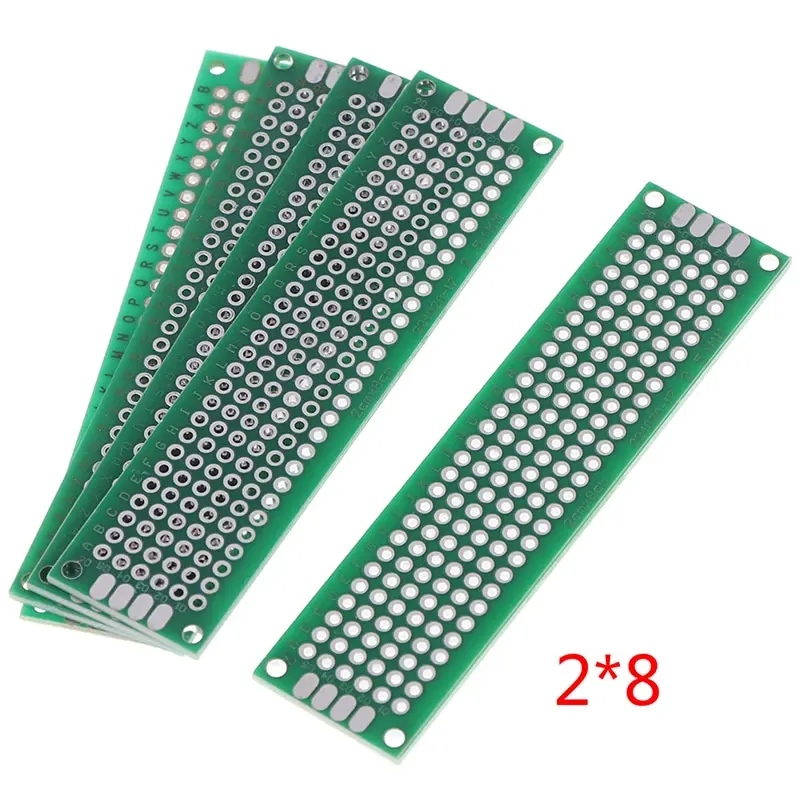 

5Pcs Double Side 2x8cm Prototype PCB Universal Printed Circuit Board Copper Plate