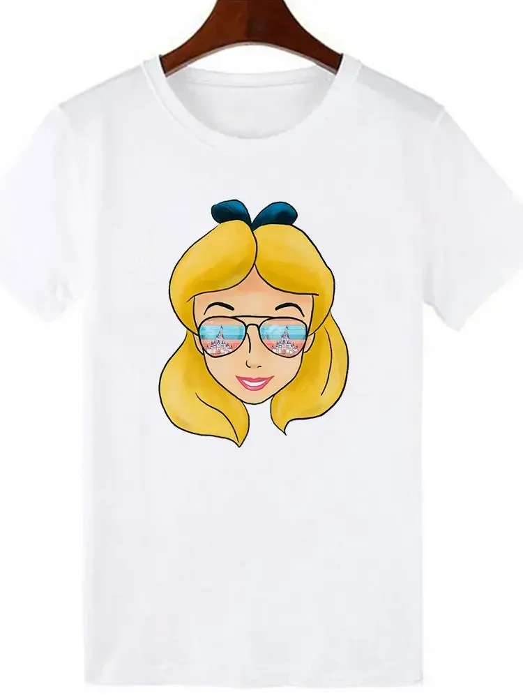 Kawaii современные модные женские футболки с принтом Harajuku летние повседневные