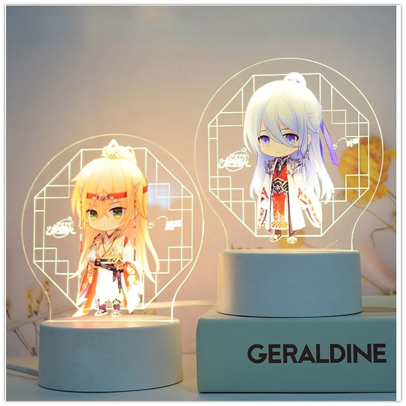 

Игрушечные фигурки на все время аниме Ayn изумруд Кларенс роршач 3d ночники USB лампа акриловые неоновые украшения на день рождения подарок