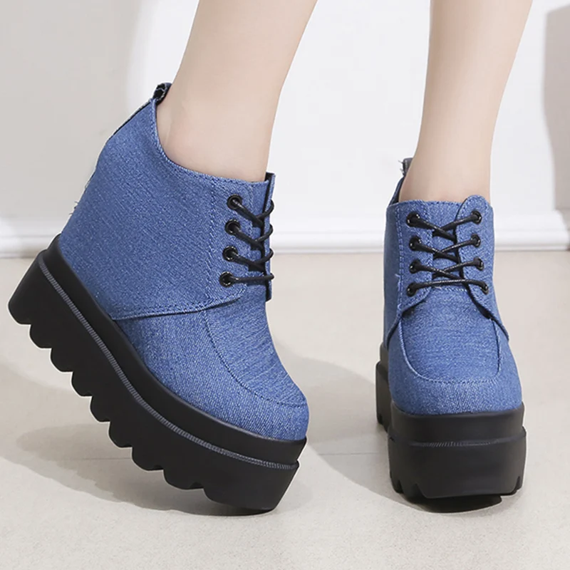 

Ankle Platform Women Chelsea Boots Cowboy High Heels Women Winter Shoes New 2024 Goth Punk Gladiator Lace Up Botas Pumps Shoes