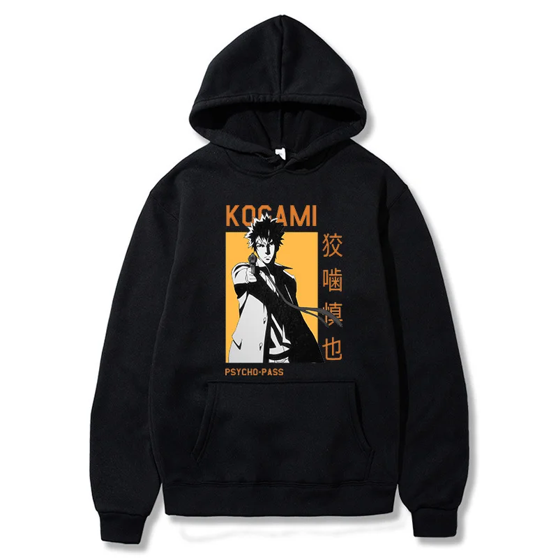 

PSYCHO-PASS Shinya Kougami Hoodie Winter Women Tops Anime Psycho-Pass Graphics Spring Harajuku Unisex Clothes Teens Sweatshirts