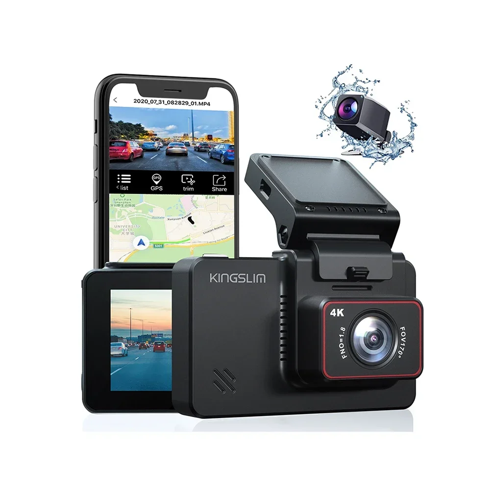 Kingslim D4 Самый маленький A800 Gt300 Jc400 Видеорегистратор Obd2 Imx415 Адаптер Mercedes Usb 3 в 1