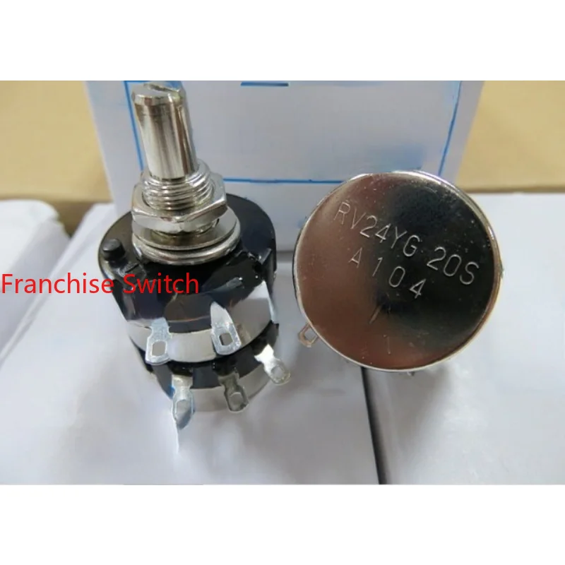 

RV24YG20S-A254 Duplex Potentiometer A250K 20mm Round Shaft 24 Type 6 Pin