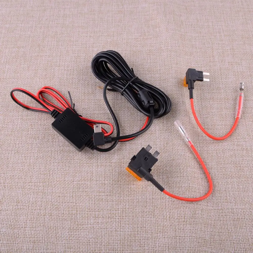 

Durable Dash Cam Camera Hardwire Kit Fit for 122 222 322GW 422GW 522GW 622 Input 12-24V Output 5V