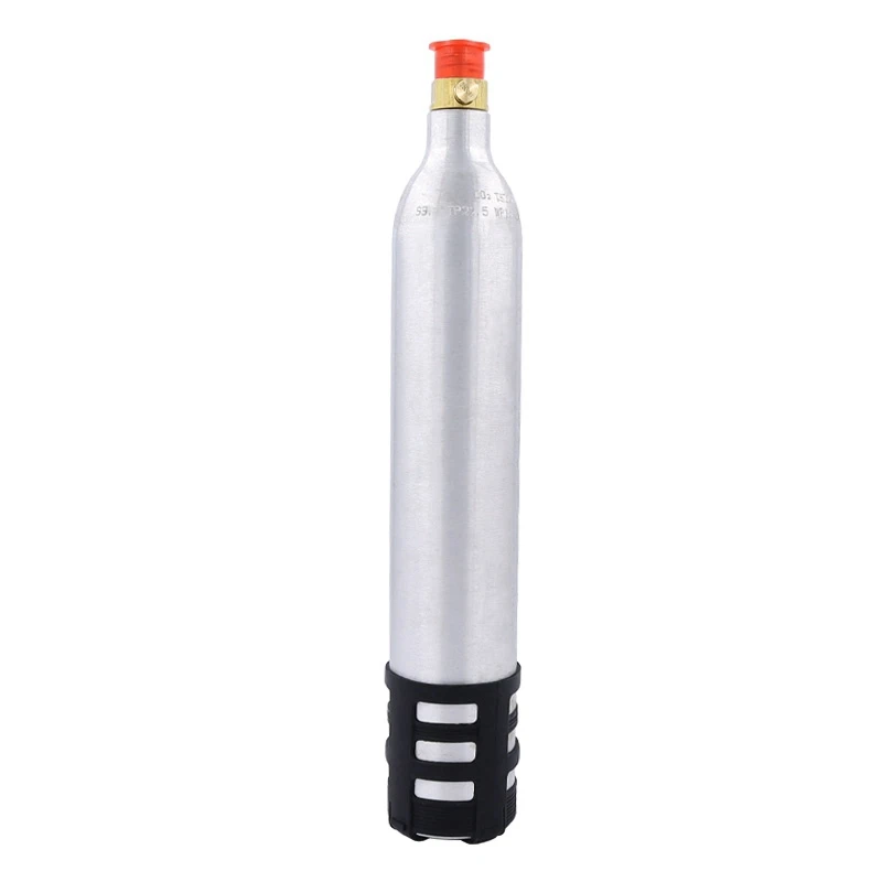 

2X 0.6L Black Soda Maker Refillable Soda Bottle Spare Reusable CO2 Cylinder Accessory For Soda Machines