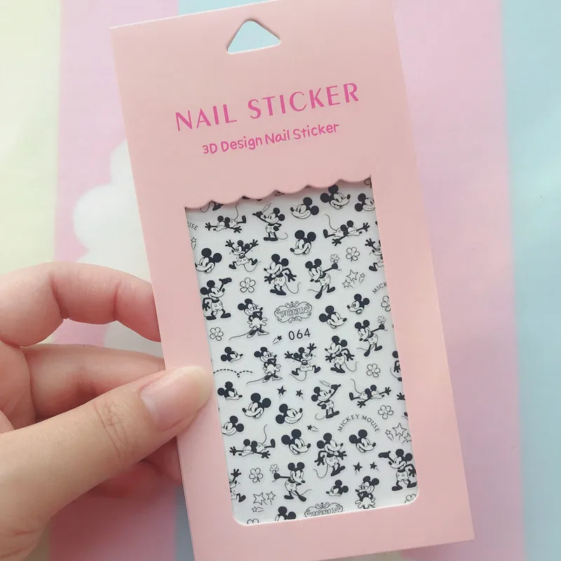 

10PCS Disney Sticker Decals Nail Art Decorations Mickey Donald Duck Disney Princess Nail Art Stickers DIY Nail Art Decorations