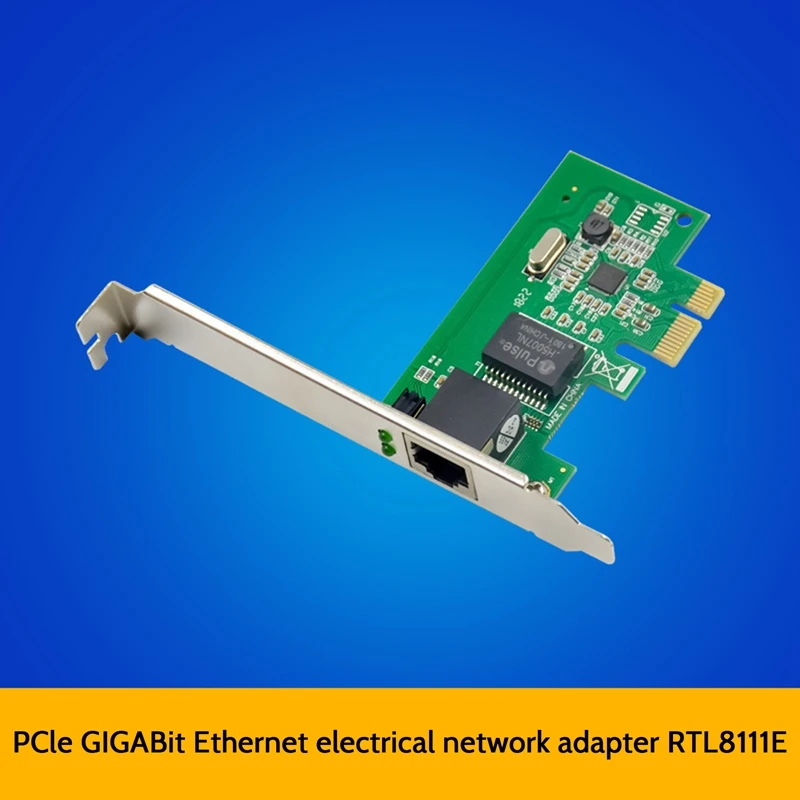 

PCIE X RJ45 Single Port Gigabit Ethernet Network Card RTL8111E Chip 1000M Single Port Network Card