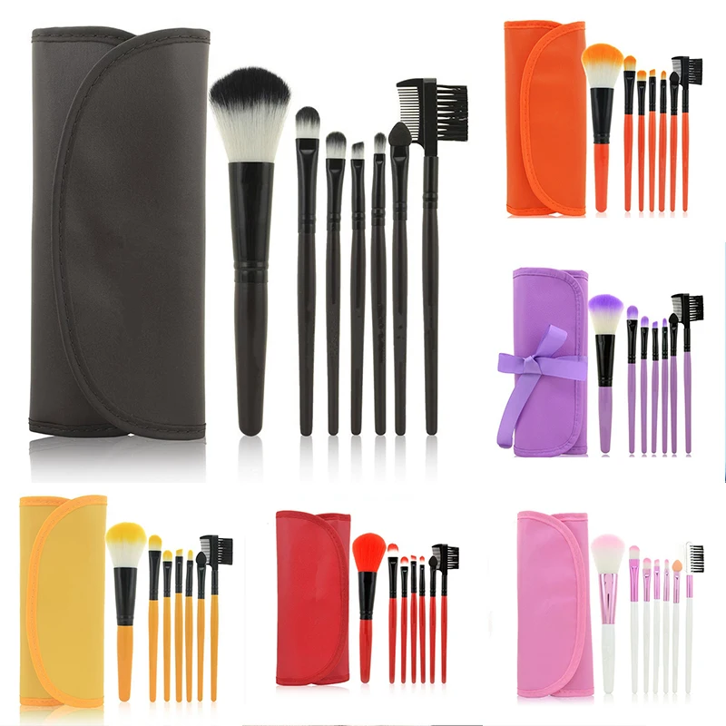 

Professional 7 Piece Makeup Brush Kit Tools Makeup Wash Kit Makeup Brush Set Box Makeup Foundation Brush