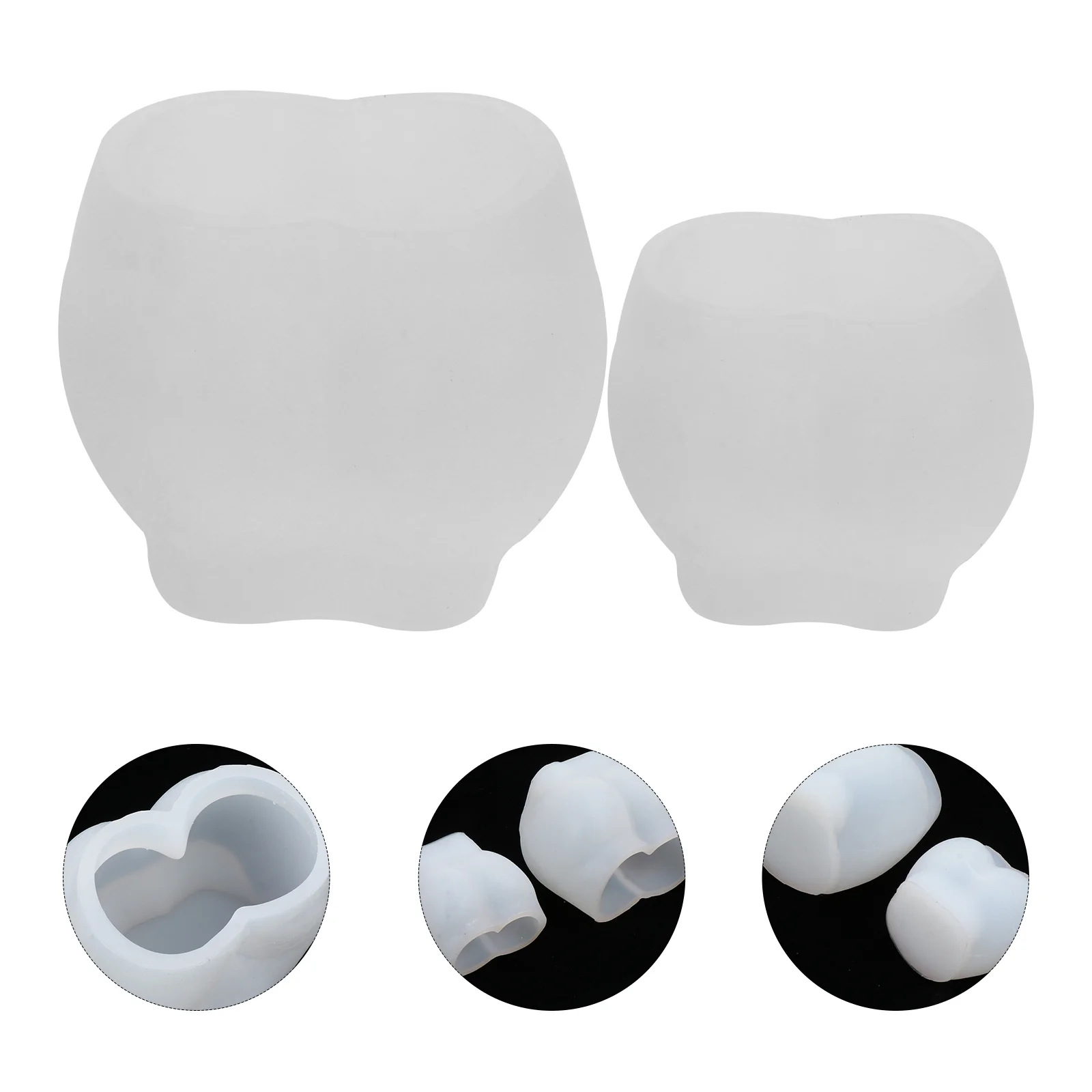 

2 Pcs Durable Lightweight Portable Human Body Mold Candle Making Molds Silicone Mold for Men