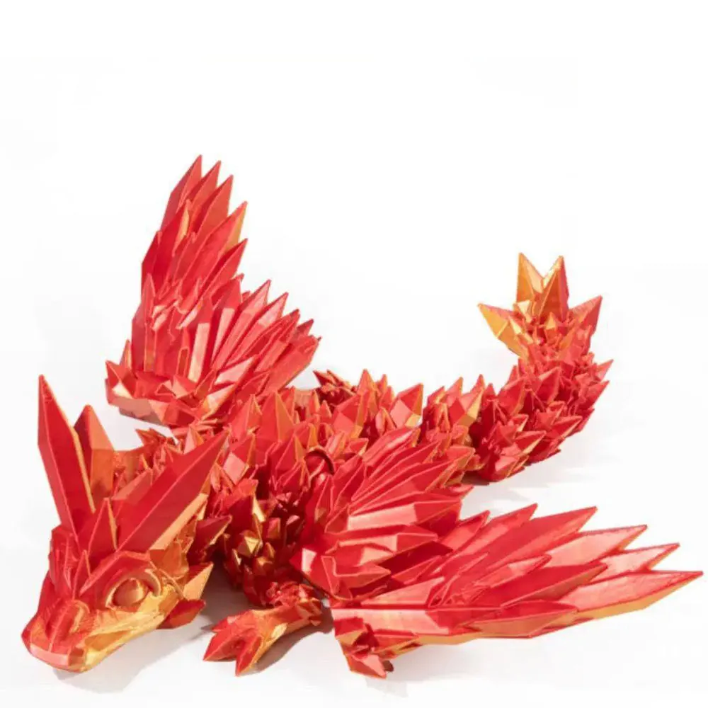 Фигурки дракона и яйца с 3D рисунком драгоценный камень многошарнирный подвижный