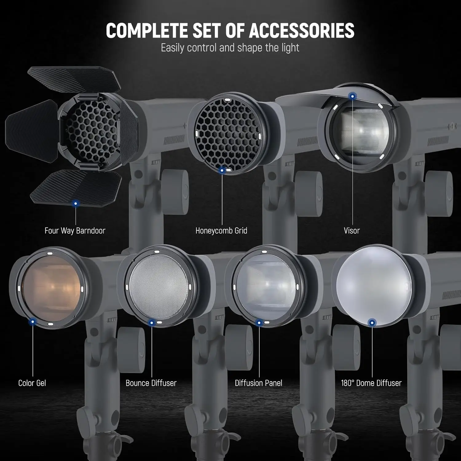 Комплект аксессуаров для магнитной вспышки Neewer CRM5 Q3