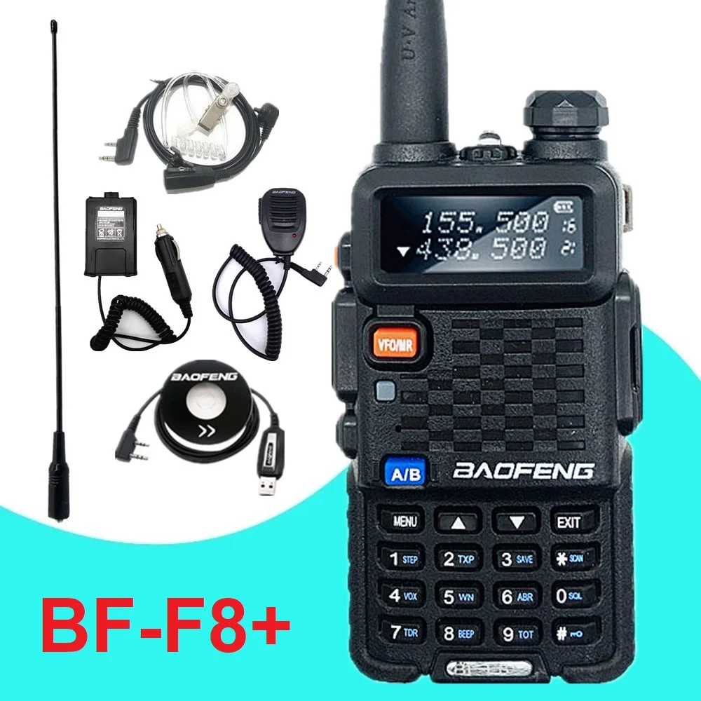 

Baofeng bf f8 Walkie Talkie Long Range Amateur CB Radio Scanner VHF UHF Ham Radio Stations BF-F8 Plus Woki Toki for Hunting