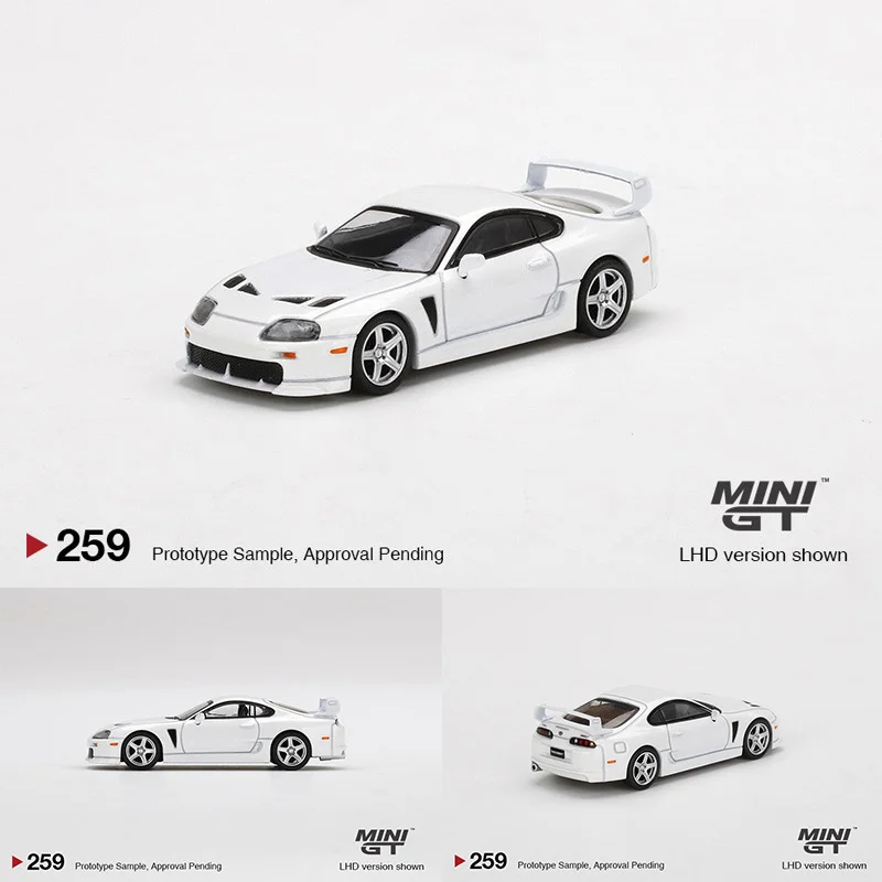 

1:64 MINI GT JDM 3000GT Supra Super White Alloy Diorama Car Model Collection Miniature Carros Toys for children 259