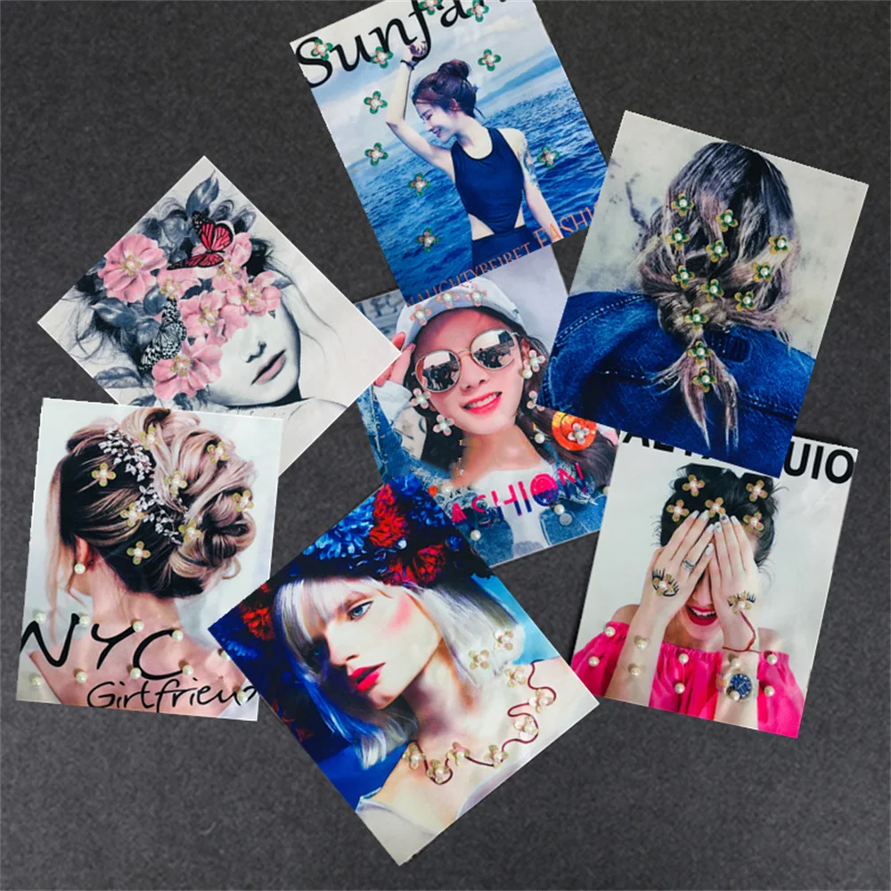 

Personalized printing nail bead beauty picture thin patch patch patch patch fashion hole patching hand sewing patch