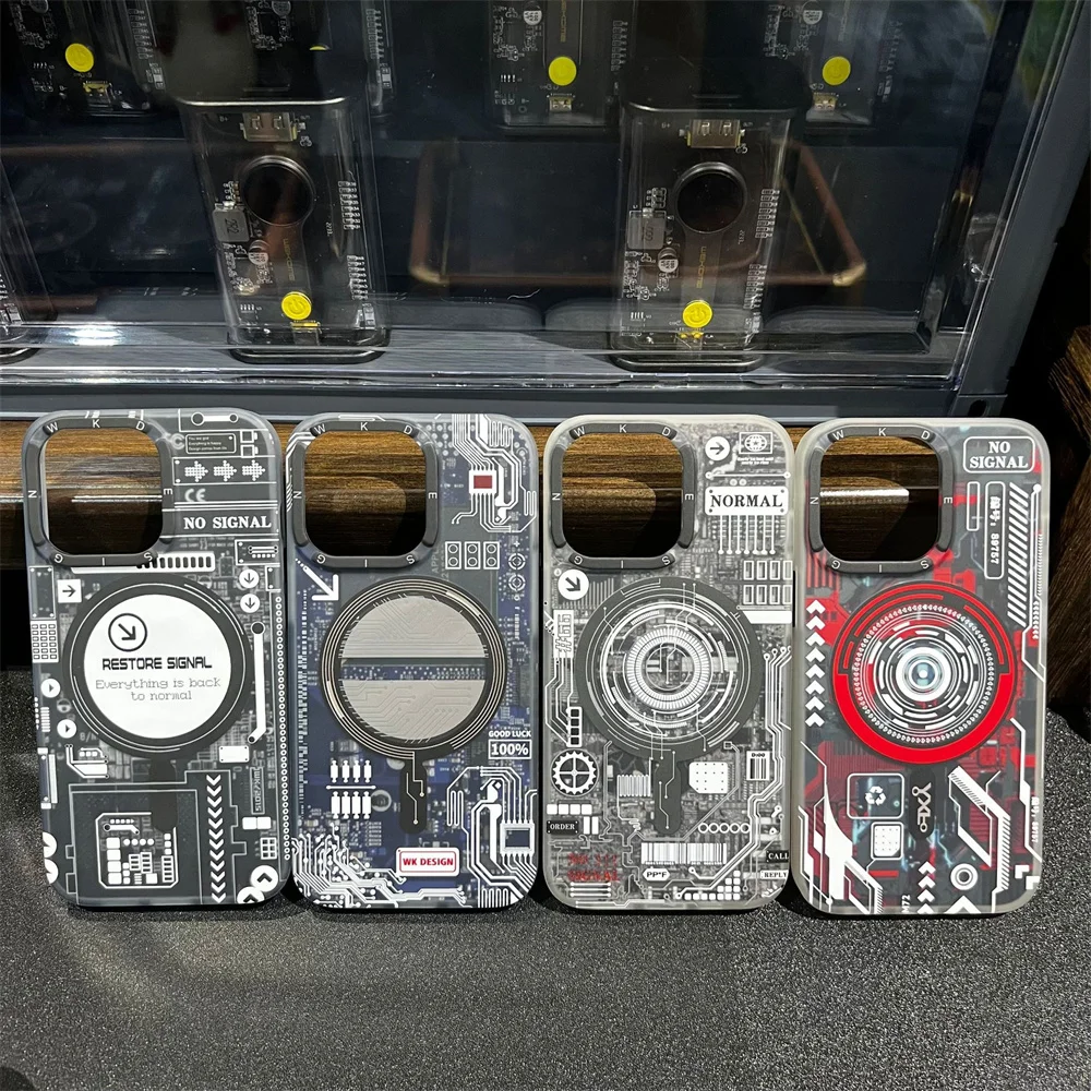 

Mechanical Cool Case for iPhone 14 Apple 12pro11/13/XsMax/XR Fashion Personalized Magnetic Phone Case